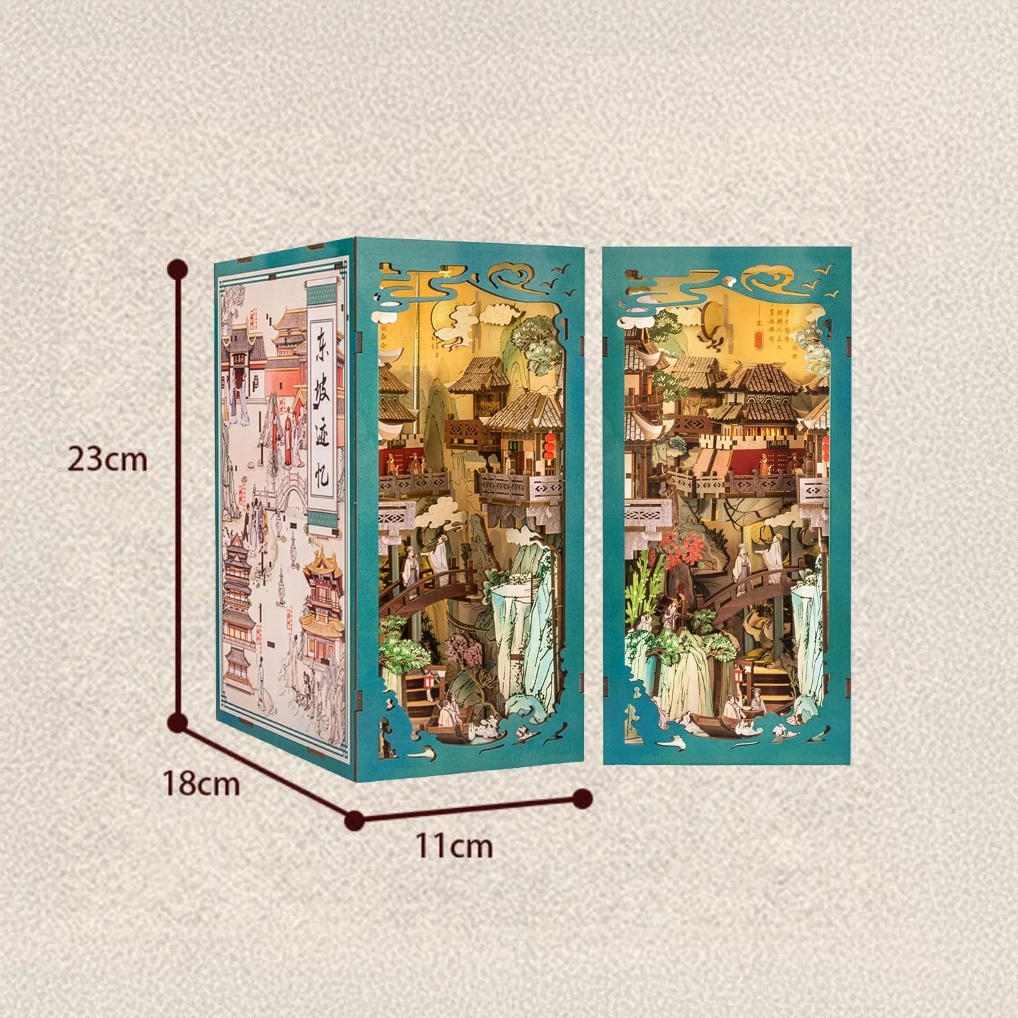 Oriental Village | Book Nook DIY