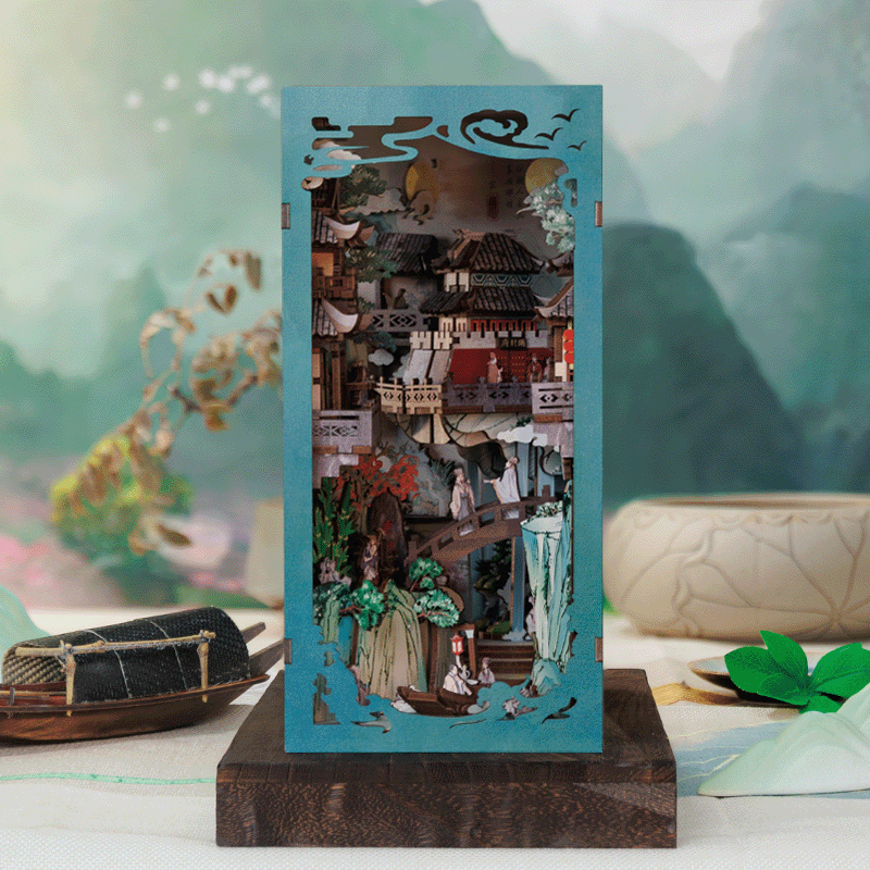 Oriental Village | Book Nook DIY