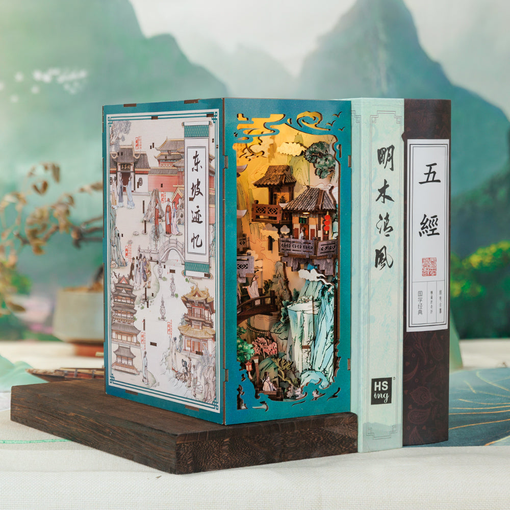 Oriental Village | Book Nook DIY