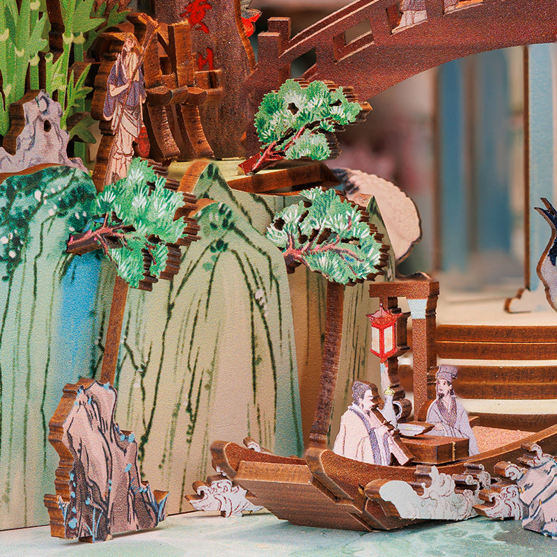 Oriental Village | Book Nook DIY